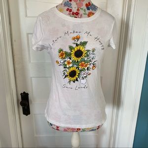 Floral Text Tee